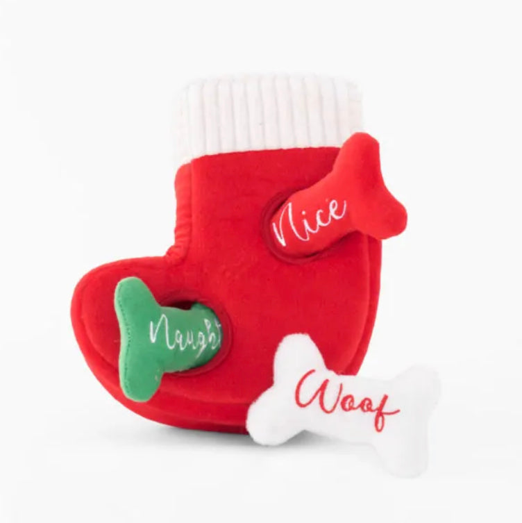 Zippy Paws - Naughty or Nice Stocking Burrow