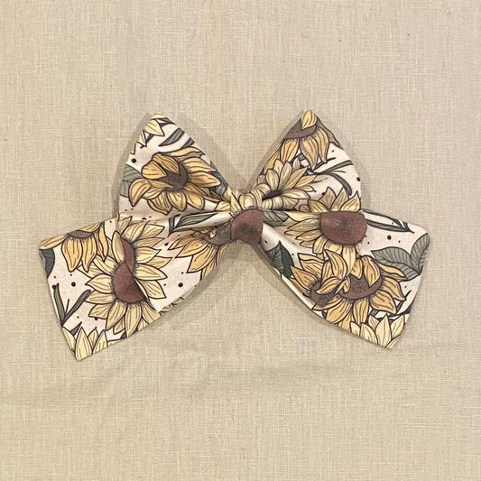 Sunflower Sailor Bow