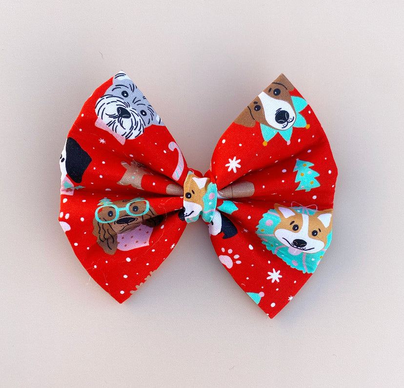 Santa Pups Bow Tie