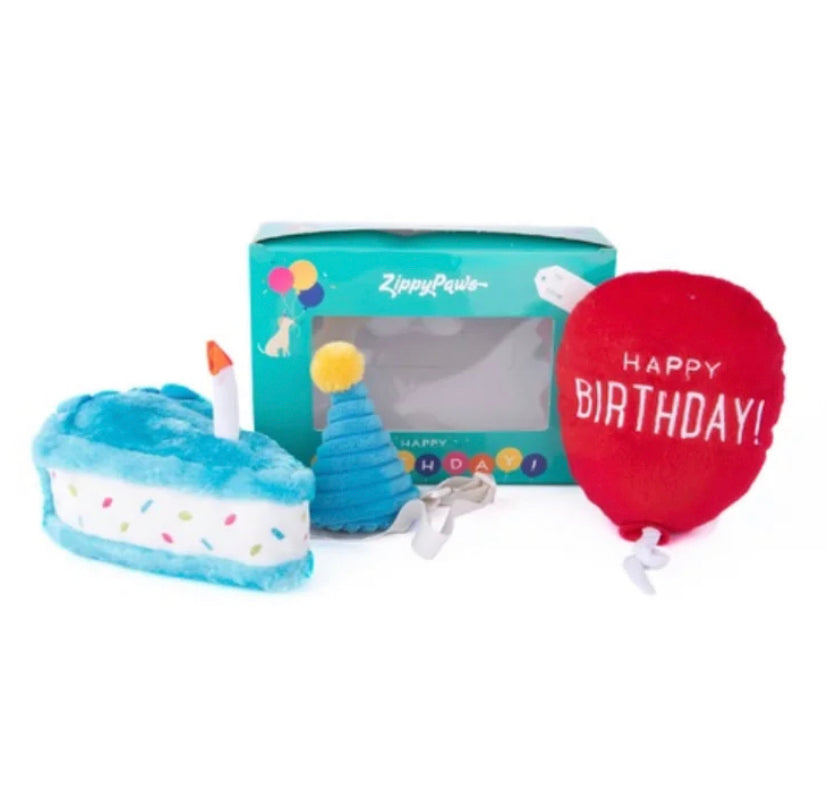 Zippy Paws Birthday Box - Blue